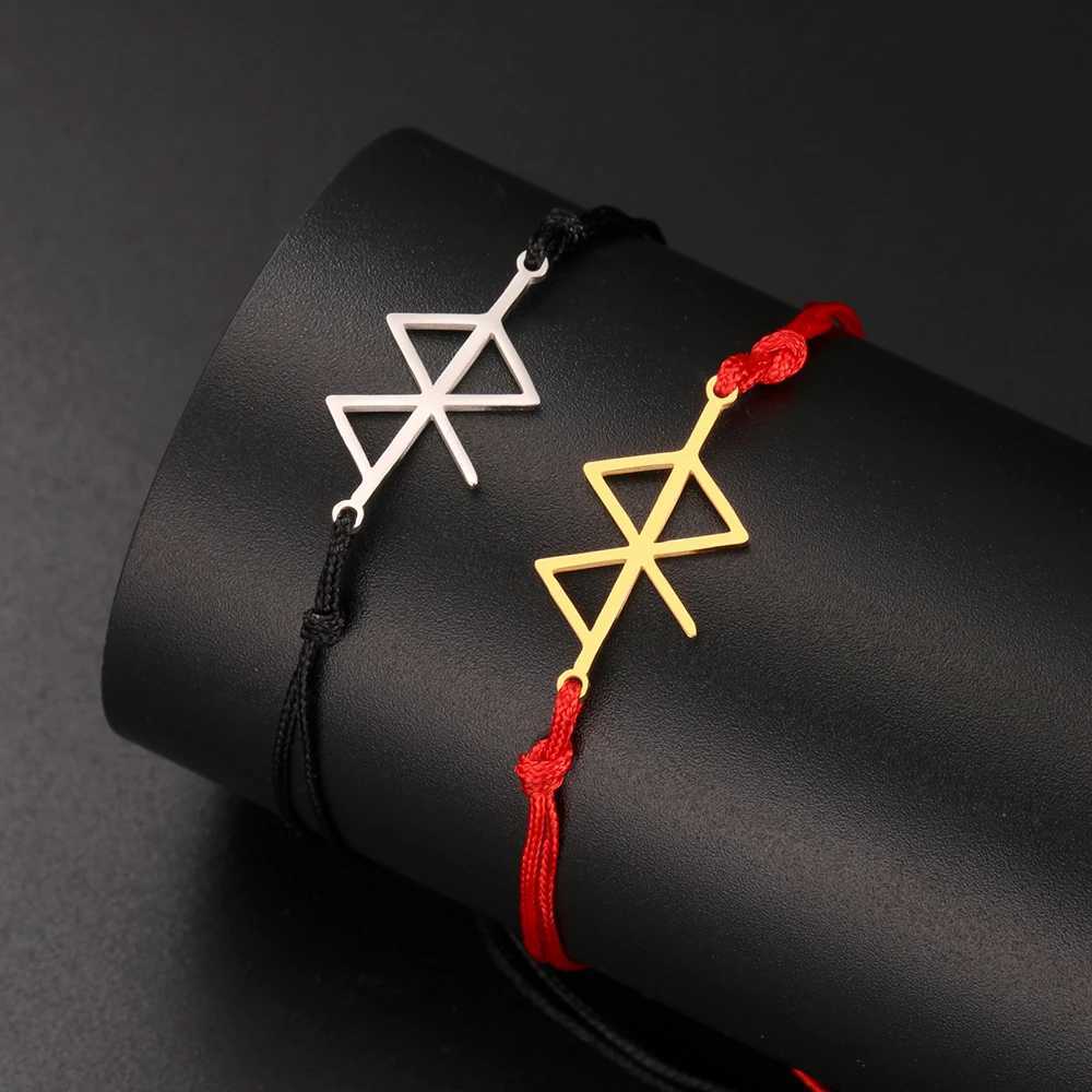 Dawapara Norse Protection Rune Charm Ankle Peace and Happiness Symbol Stainless Steel Magical Amulet Jewelry Y250805