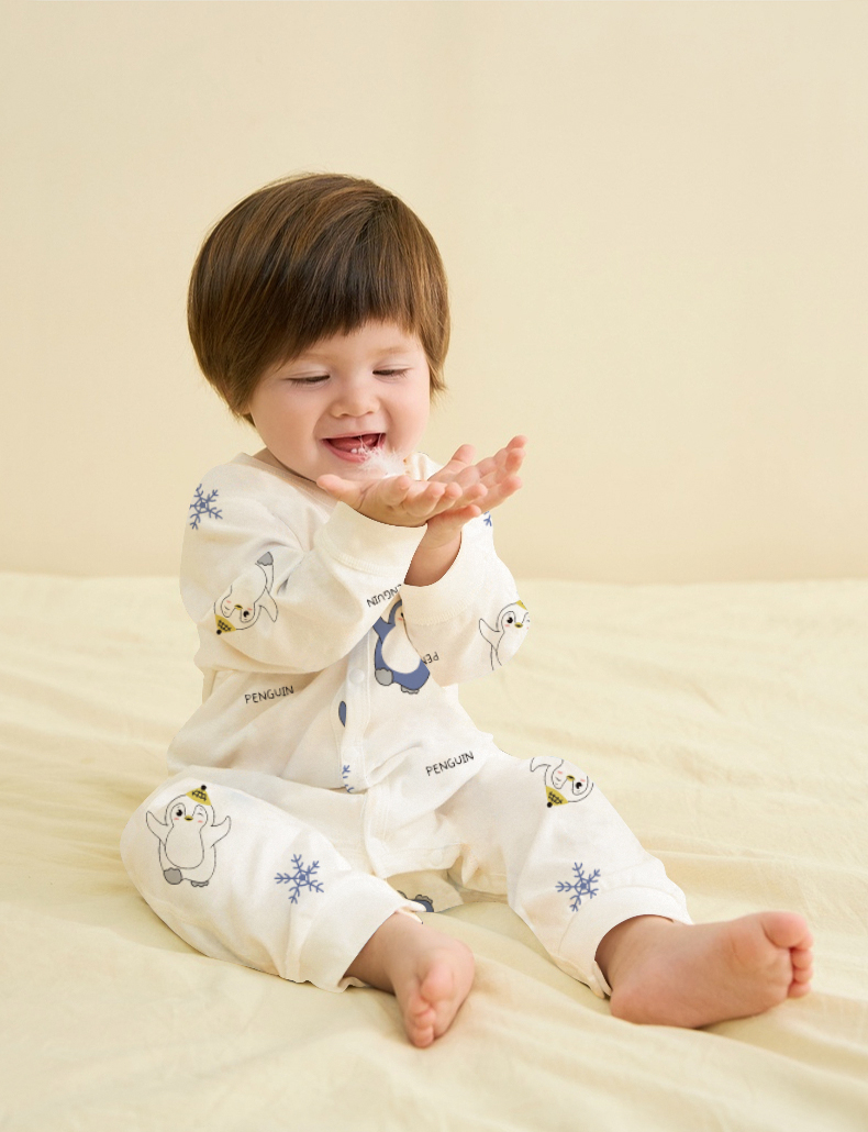 Baby Cotton Onesie - Spring & Autumn Seasonal Home Wear