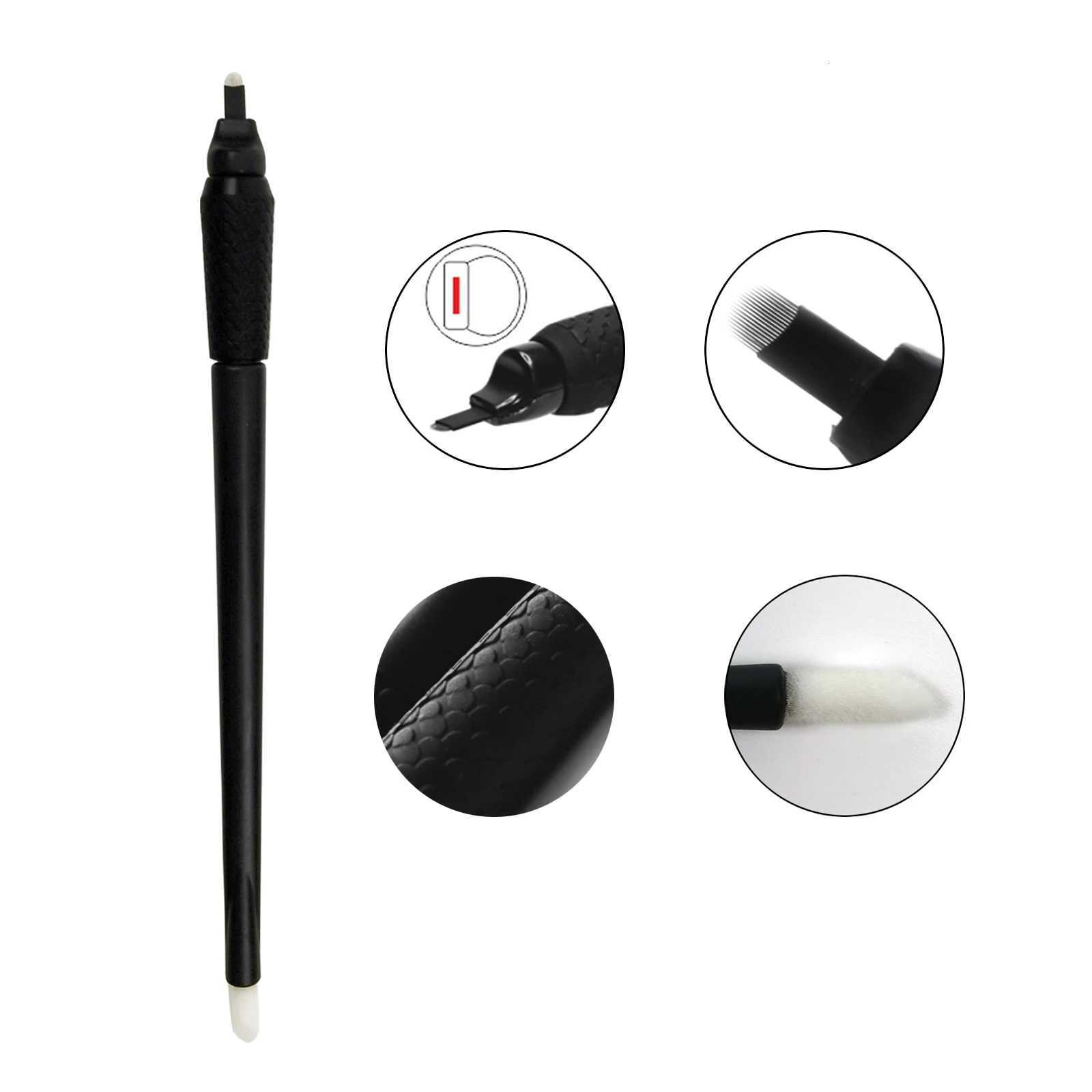 10/50Pcs Disposable Microblading Pen 18U Permanent Makeup Eyebrow Manual Tattoo Pen W250807
