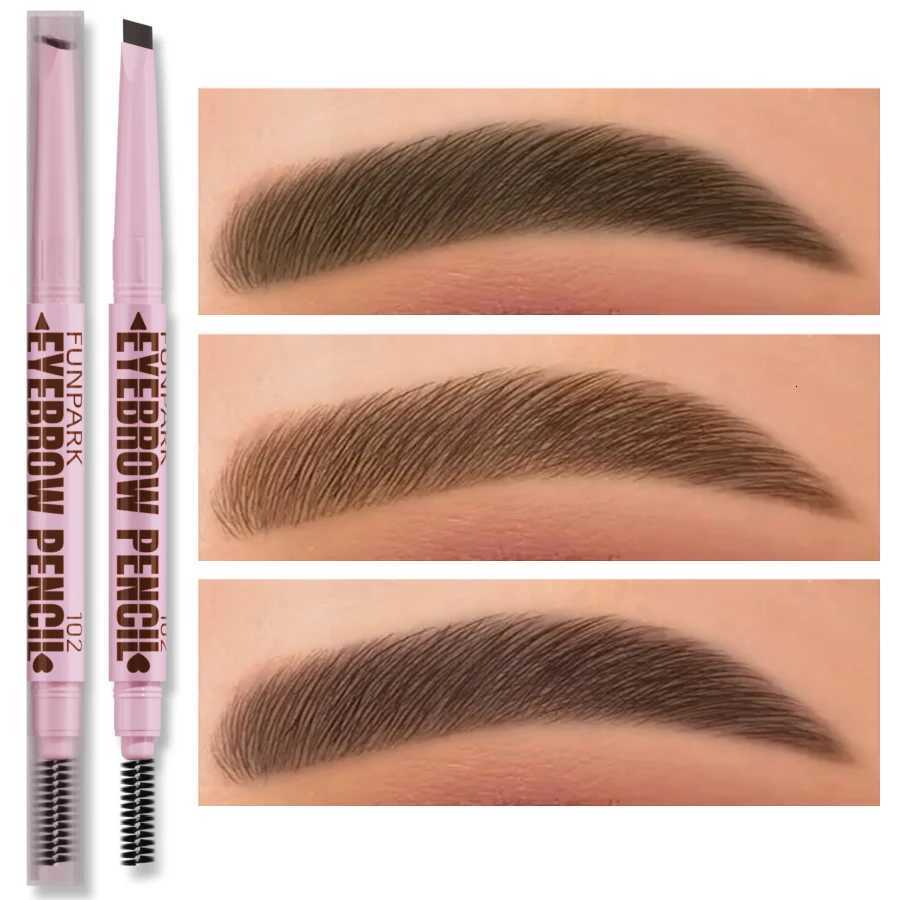 2 in 1 Professional Eyebrow Pencil Eye Makeup for Women 5 Colors Waterproof Long Lasting Eyebrow Brush Eye Brow Pen Cosmetic Gift W250807
