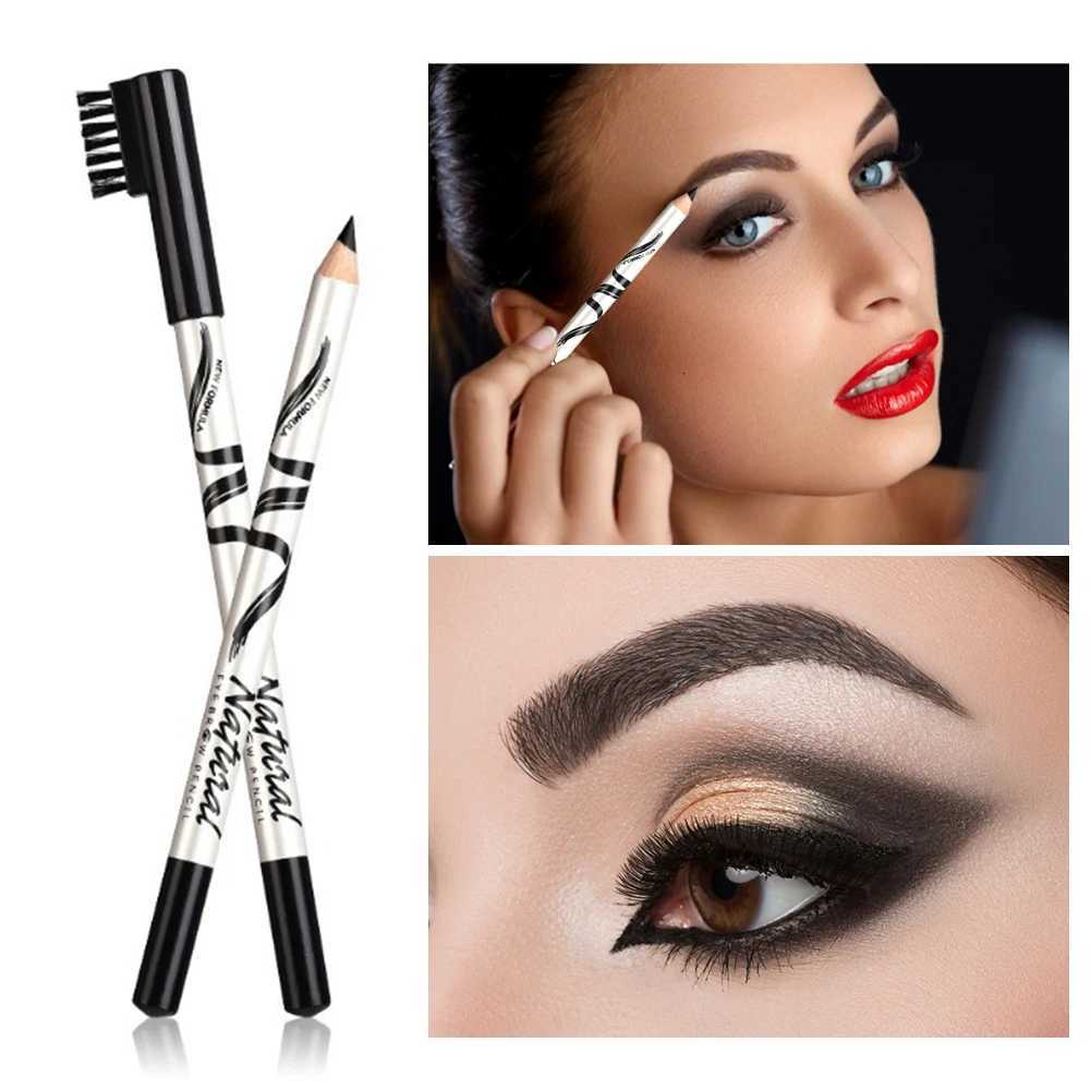1PC Microblading Eyebrow Pen Waterproof Permanent Makeup Eye Brow Pencil Positioning Lip Dark Brown Eyebrow W250807