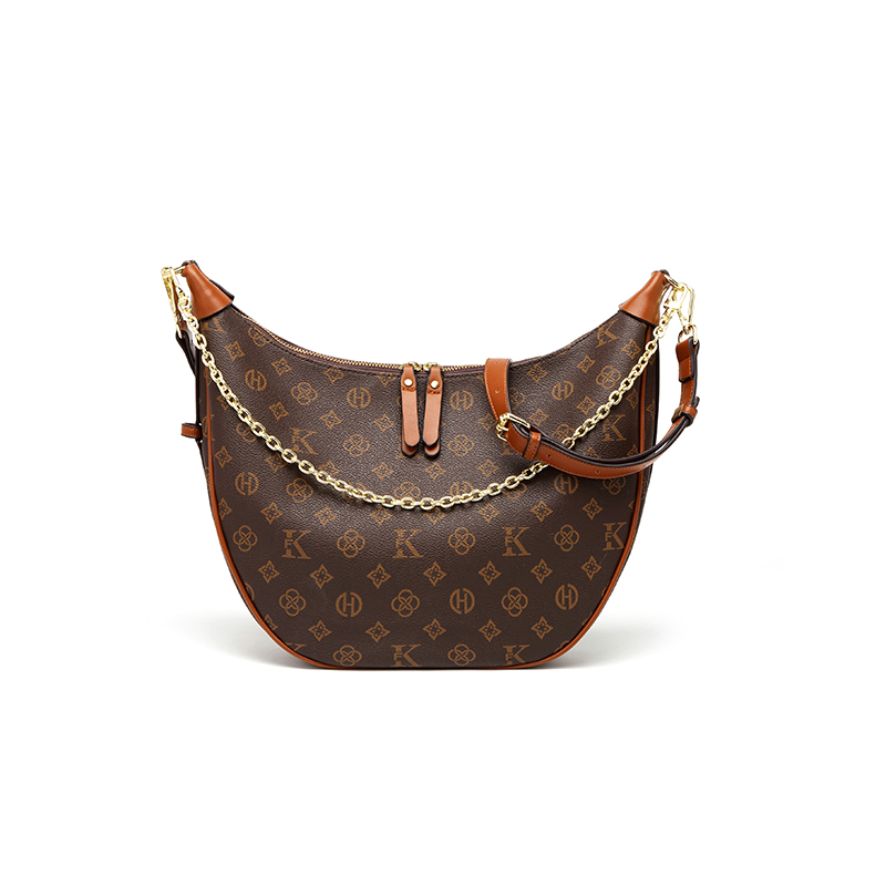 MKF designer bag free shipping Light luxury high-quality retro printed contrasting classic fashion casual womens crescent crossbody bags