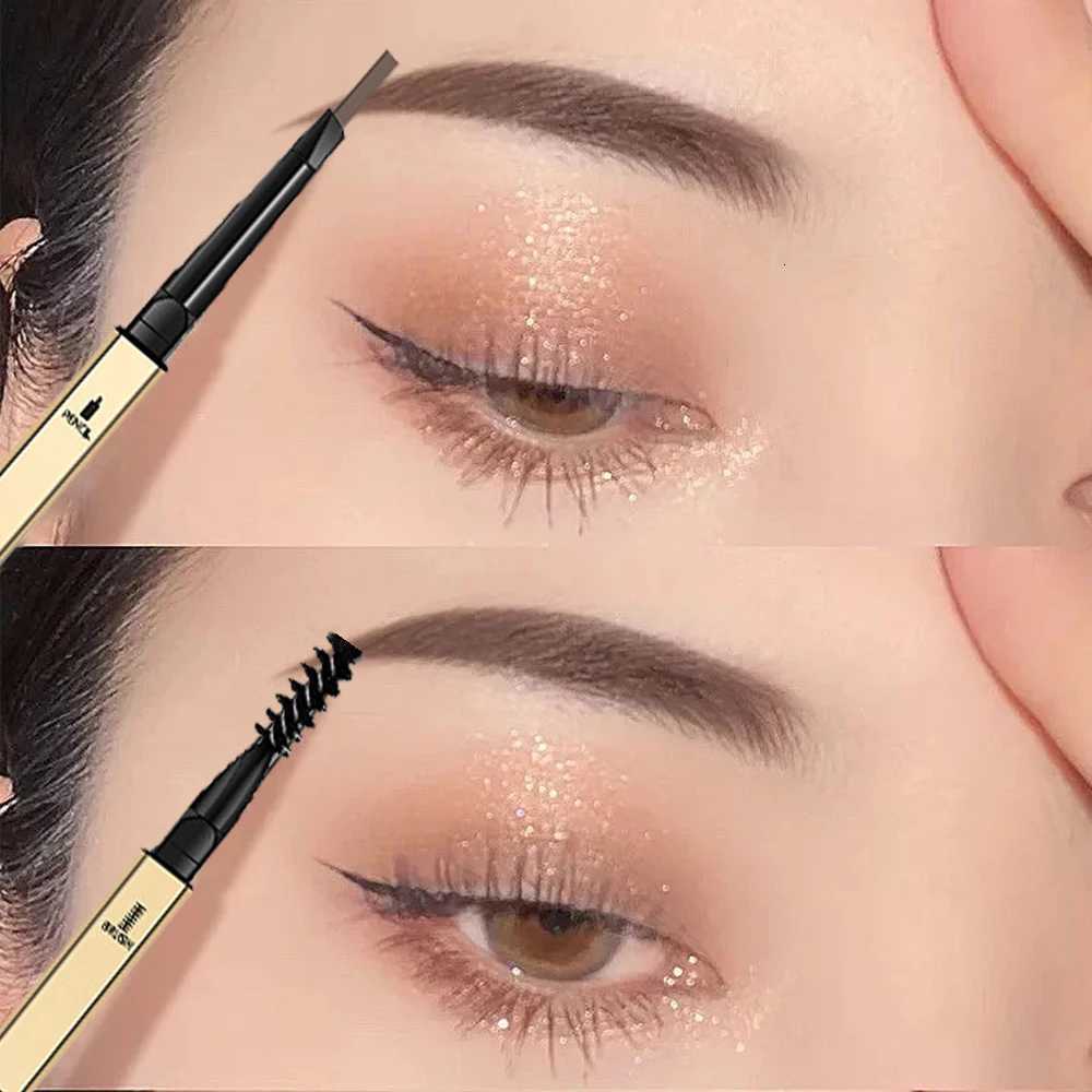 Small Gold Bar Double-Ended Eyebrow Pencil Three-Dimensional Eyebrow Shape Long-Lasting Without Smudging Slender and Natural W250807