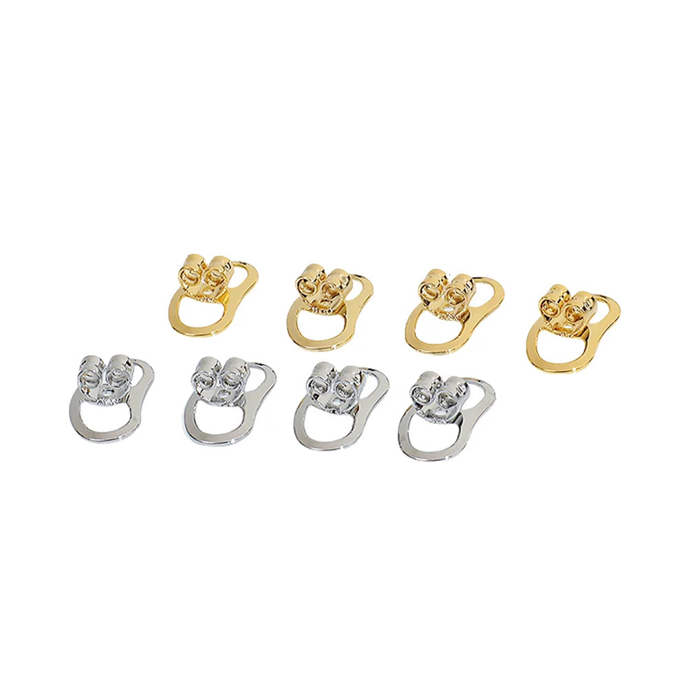 4Pcs Big Earring Lifters Metal Stoppers Backings Pierced Safety Ear Back Fastener For Jewelry Making Accessories Finding 250804