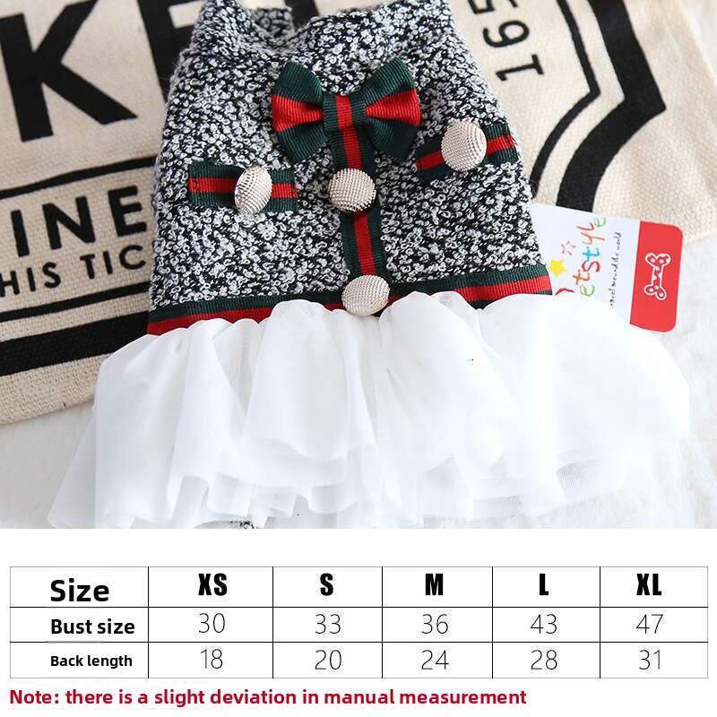 Charming Autumn-Winter Ensemble: Petite Pup's Elegant Thicker Coat Styled Like a Royal Attire