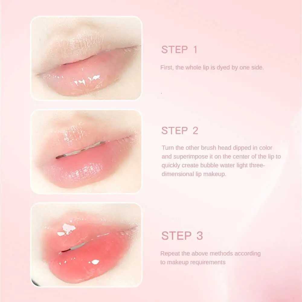 Moisturizing And Hydrating Anti-dry Lip Balm Female Student Lip Care Remove Dead Skin Peach Crystal Transparent Texture Lip OilXJ250807