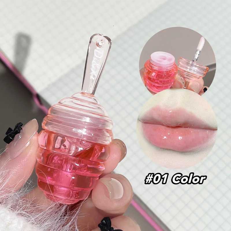 Small Honeypot Lip Oil Moisturizing and Fading Lip Pattern Water Lip Balm Dudu LipsXJ250807