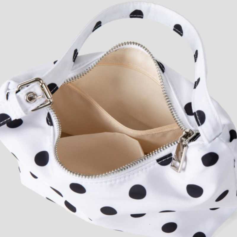 Women Commuting Shoulder Bag New Fashion Polka Dot Nylon Armpit Bag Niche Design Highend Small Square Bag Versatile Handbag Z250807