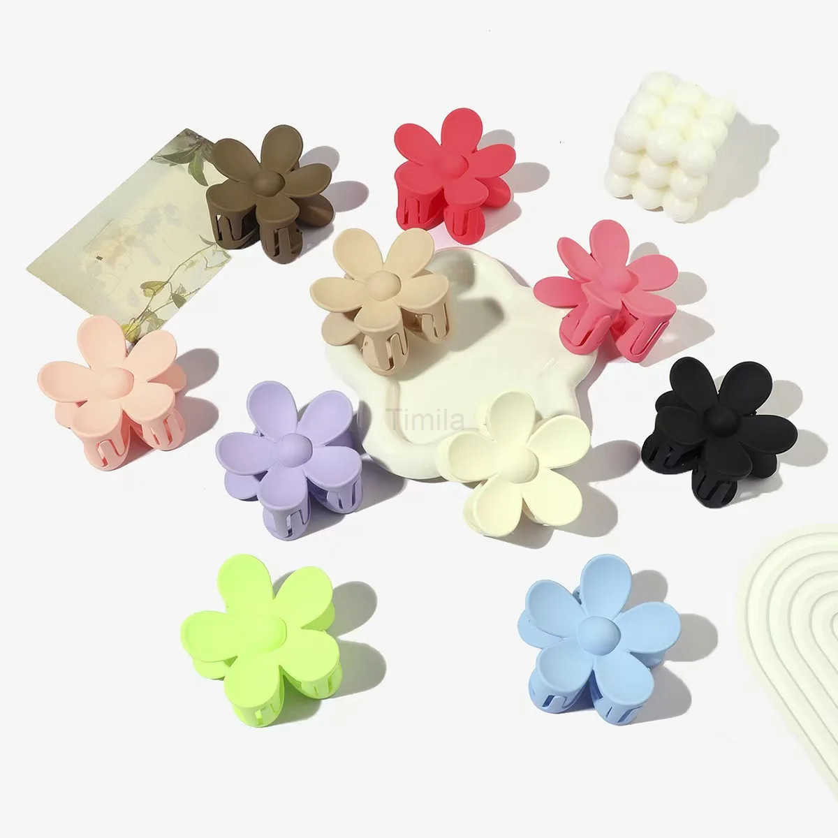 uthual Colors Flower Claw Clips Hair Clips For Women Non Slip Claw Clips for Thick Hair Women Girls Gifts U250807