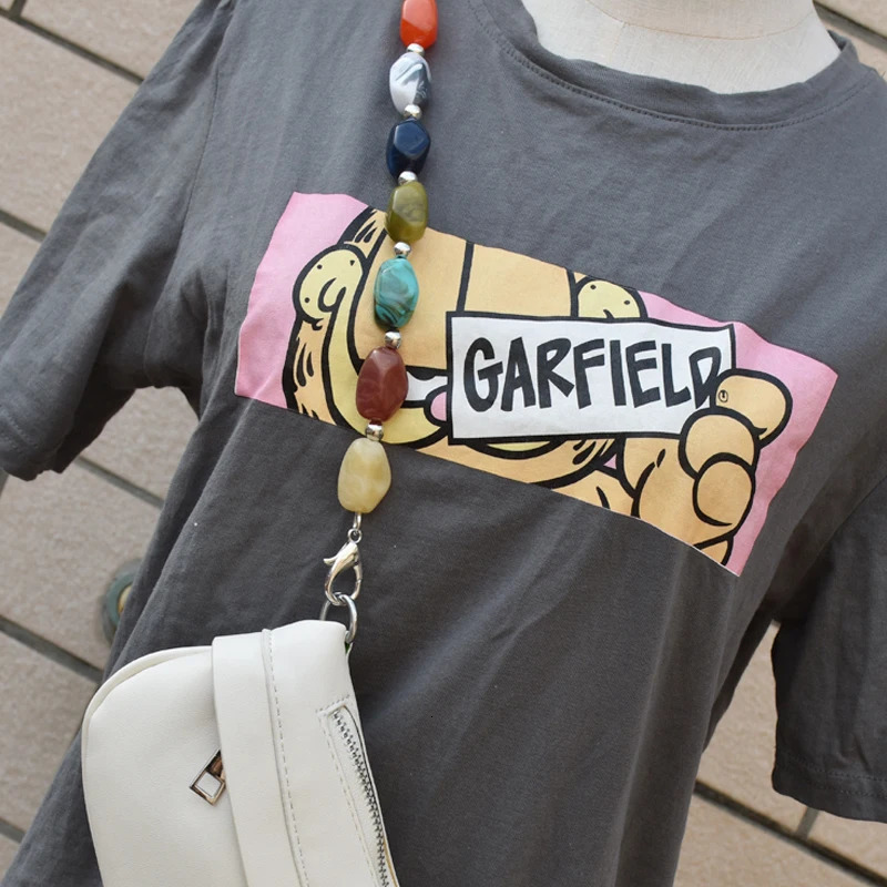 Updating Color Super Chic Lady Resin Colored Stone Handbag Strap Girls Fashion Big Size FashionBead Wristlet Purse Bag Belt 250807