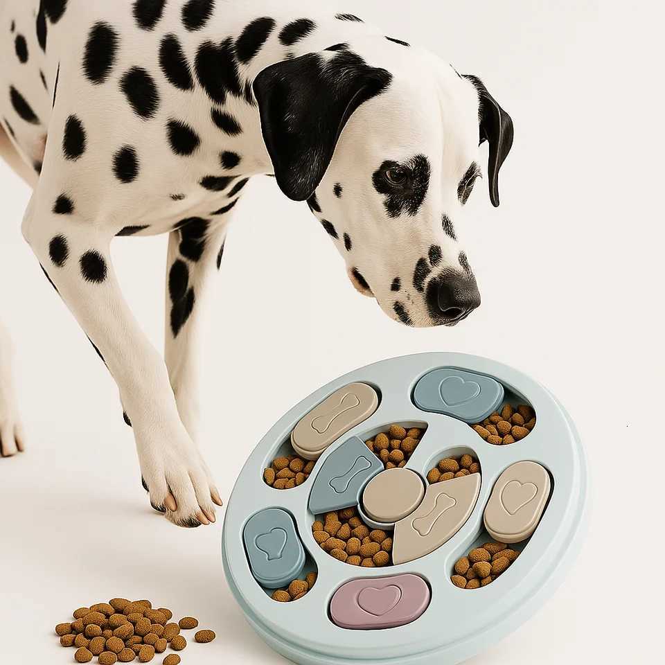 Pet toys cats and dogs relieving boredom feeding plates slow food bowls interactive brain training feeding equipment Y250806