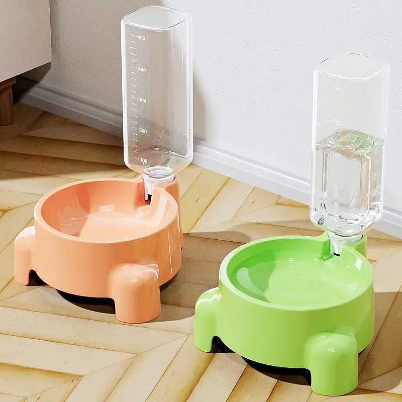 Dog Bowl Water Bottle Dog Feeder Automatic Water Bowl for Dogs Drinking Cat Feeder Bowl Pet Drinking Bowls Puppy Accessories Y250806