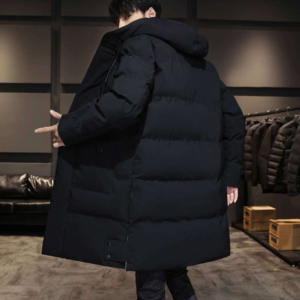 Designer Clothing 2025 Men's High Quality Hooded Black Fashion Winter Jacket Brand Clothing New Parka Men Thick Warm Long Coats