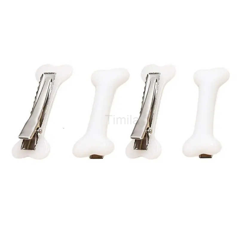 2pcs Funny Bone Hair Accessories Hair Clip Edges Cute Hair Clip Headpieces Creative and Simple Headpiece Clips U250807