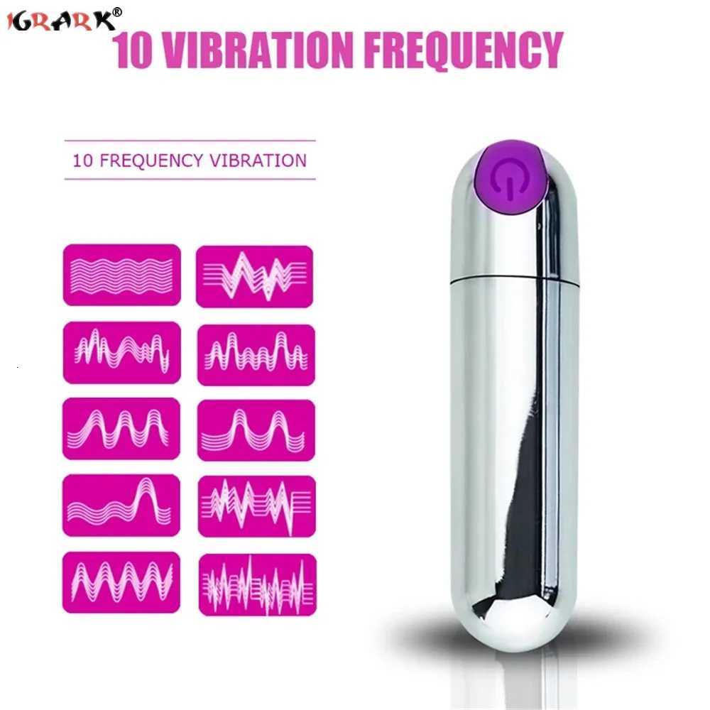Powerful 10-Speed Mini Bullet Vibrator Clitoris Stimulator G-Spot Vagina Massager Adult Sex Toys for Women Gay Female Masturbator W250807