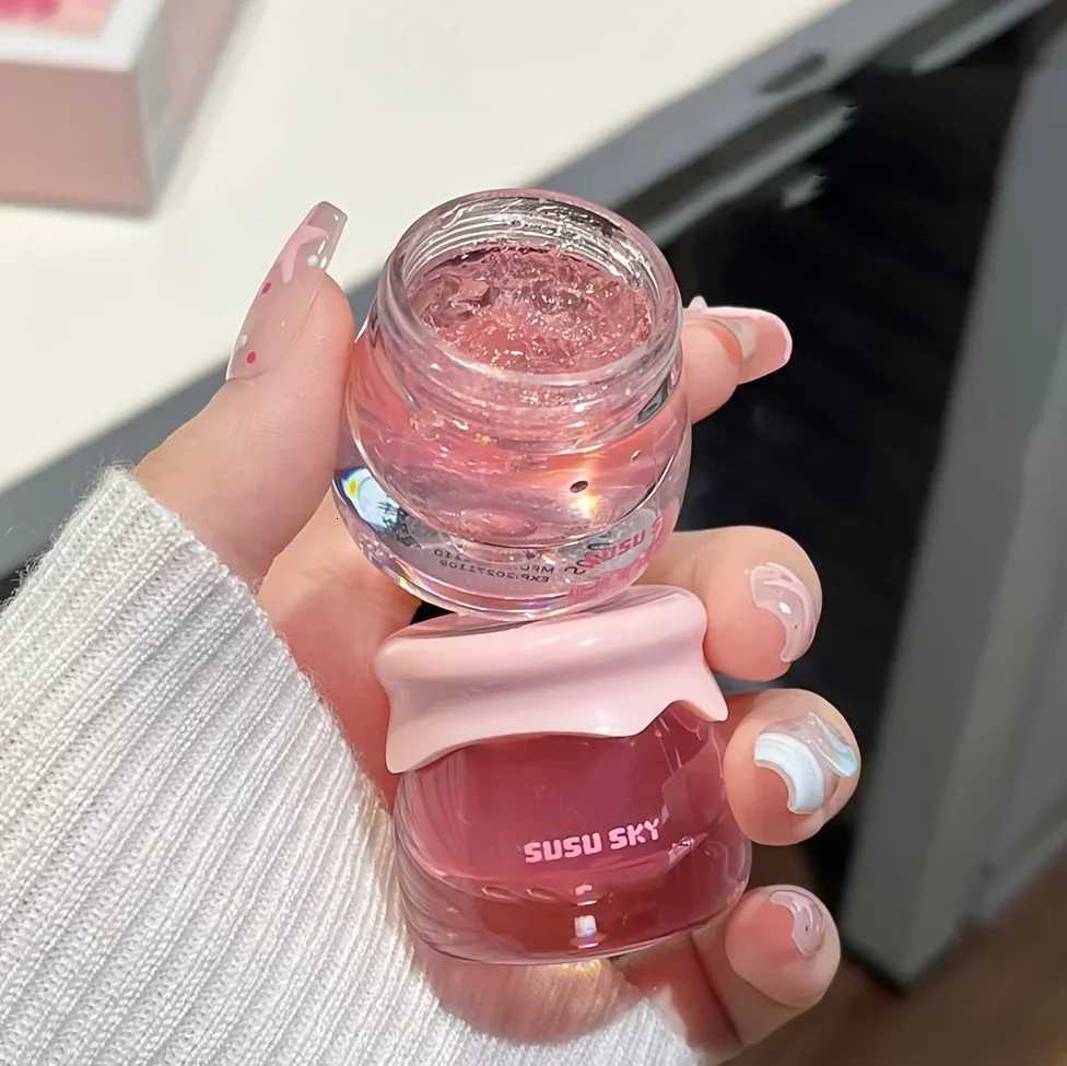 2Pcs/Set Lip Gloss and Lip Mask Set Moisturizing Lips Moisturizing Peach-flavored Makeup SetXJ250807