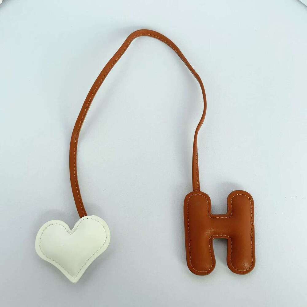 Creative Letter H Color-Block Basket Heart Bag Pendant Car Macaron Color Series
