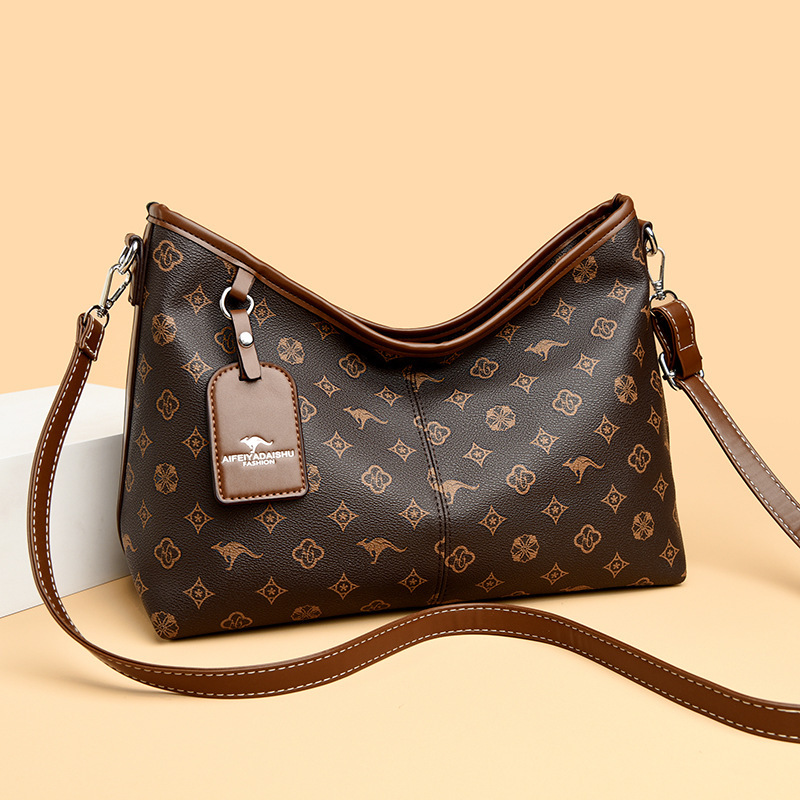 Free Shipping Designer Luxury Women's New Tote Bag European And American Retro Color-block Crossbody Shopping Bag Commuter Large Capacity Shoulde