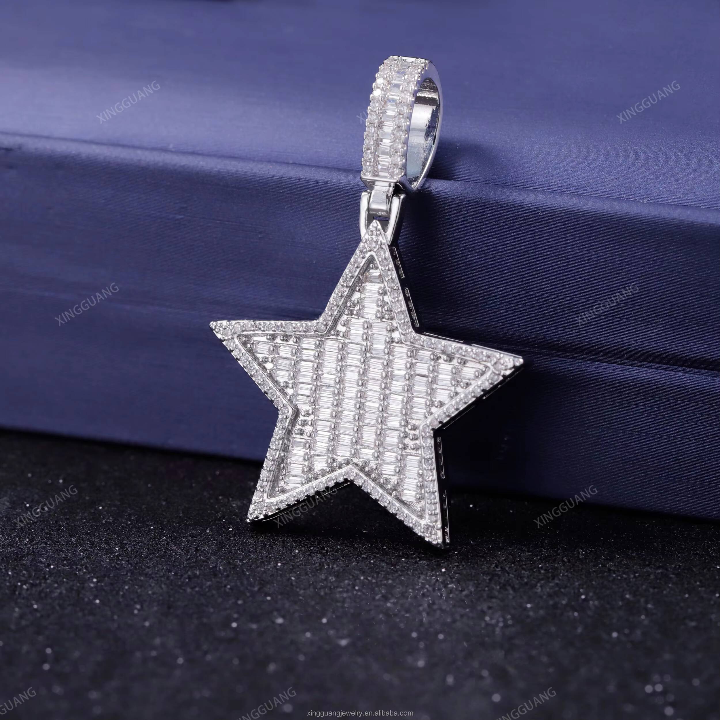 XG New Arrived Star Pendant Real 925 Silver CRA VVS Moissanite Pendant Fine Jewelry Pendant