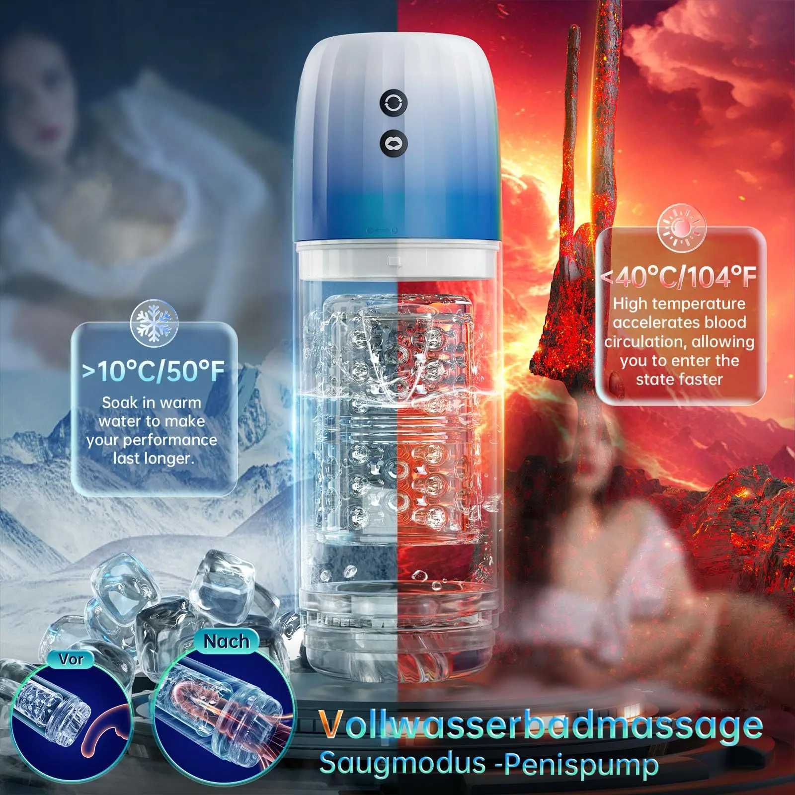 Automatic Male Sucking Masturbator Vibration Blowjob Machine Masturbation Cup Sex Toys Adult Goods for Men Masturbation Supplies W250807