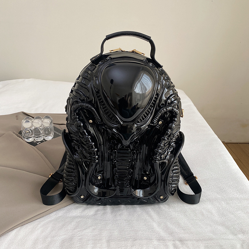 Free shipping designer Unique Niche Bag for Women Y2K Unique Shaped Backpack Personality Street Punk Style Unisex Commuter Bag