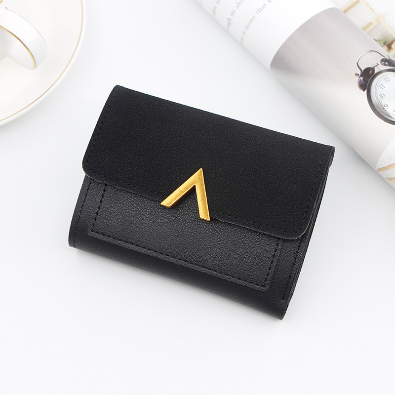 Designer's New Korean-style Short Wallet Mini Holder With Multiple Card Slots