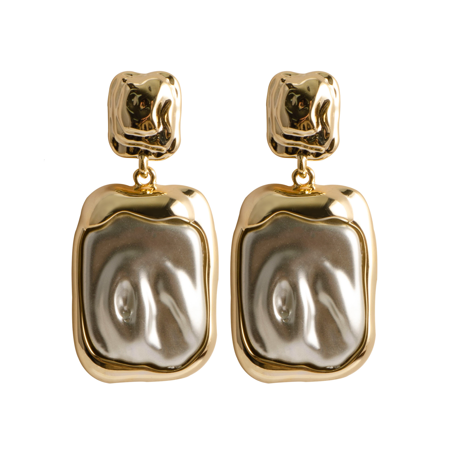 Fashion Exquisite Baroque Irregular Pearl Earrings 2025 New Style Elegant High-end Sier Needle Ear Jewelry