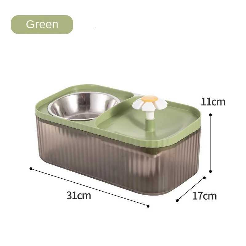 Cat and Dog Water Dispenser Food Bowl Two-In-One Automatic Circulation Smart Water Dispenser Cat Bowl Water Feeder for Dogs Y250806
