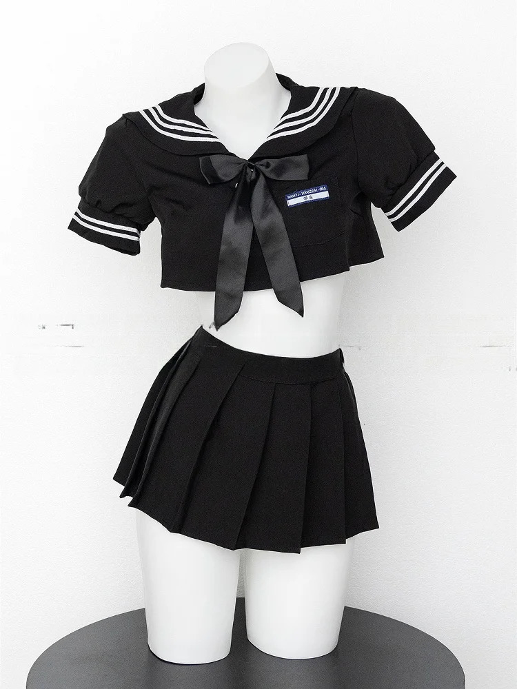 Cute Sailor Collar orm Skirt Set Sexy School Girl Costume Polyester Fabric Outfit Anime Cosplay Clothing 250729