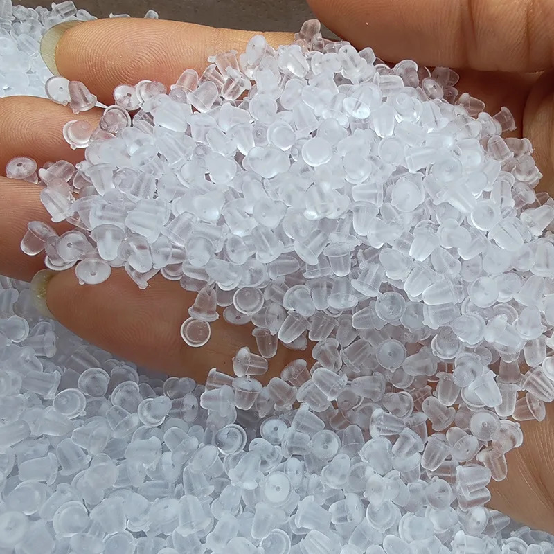 200pcslot Rubber Earring Back Silicone Round Ear Plug Blocked Caps Earrings Stoppers For DIY Parts Jewelry Making 250804