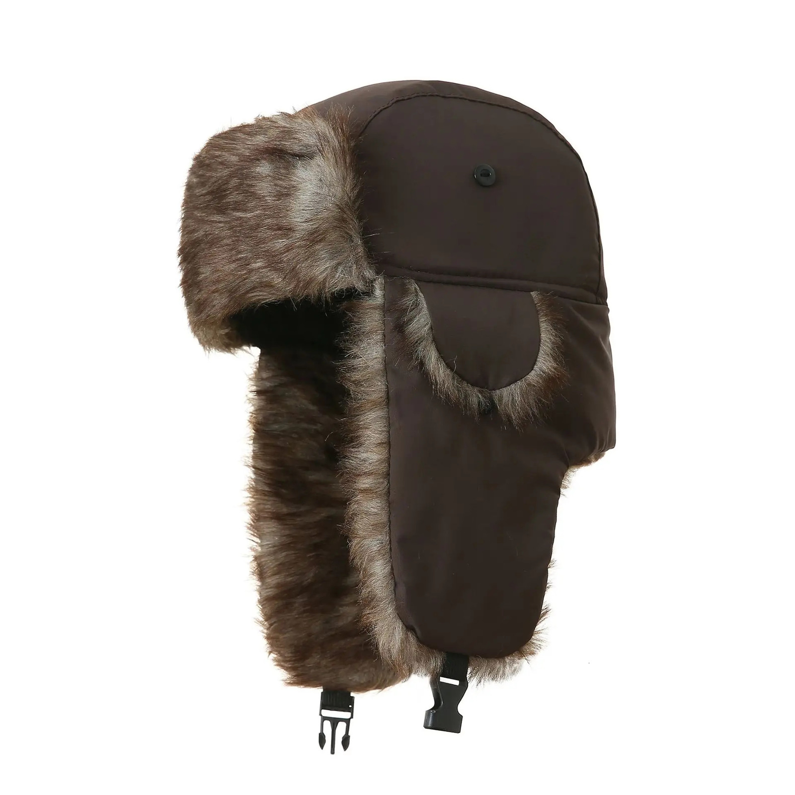 Mens Women Unisex Warm Trapper Trooper Earflap Winter Flaps Ski Hat Hats Russian Ski Hat Faux Fur Hats 250806