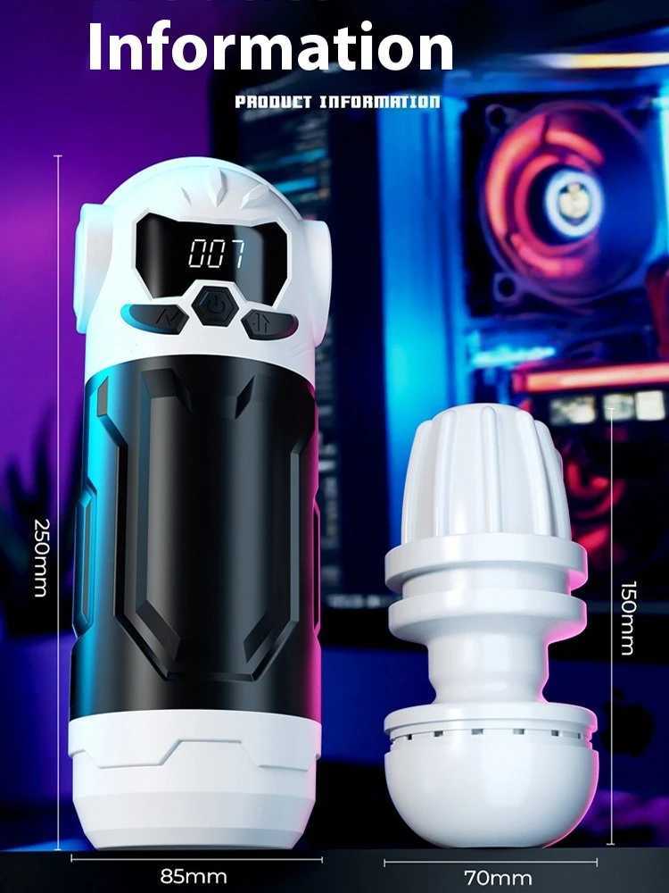 Automatic Sucking Male Masturbator Cup Vagina Vibration Blowjob Masturbation Adult Sex Toys For Male Masturbator Adult Supplies W250807