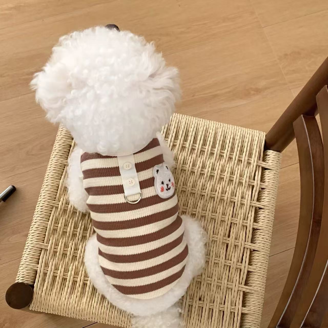T916 Pet cat and dog clothes anti-hair loss vest spring and summer can be pulled 2025 new small dog puppy summer clothes