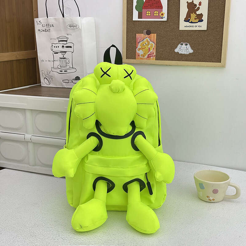 Cartoon 2025 New Fashion Casual Travel Large Capacity Student Plush Backpack Trendy Versatile