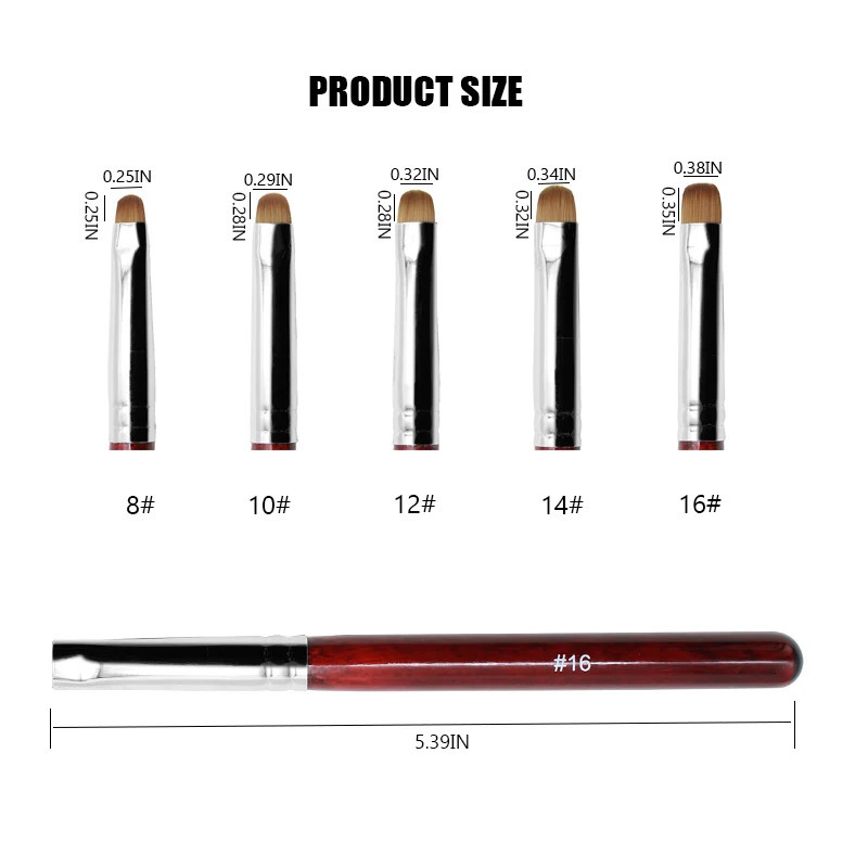 5pcs French Nail Art Brush Dual End Nail Art Dotting Pen Acrylic Drawing Rhinestone Gel Painting Manicure Tool for Beginner 8-16 250805