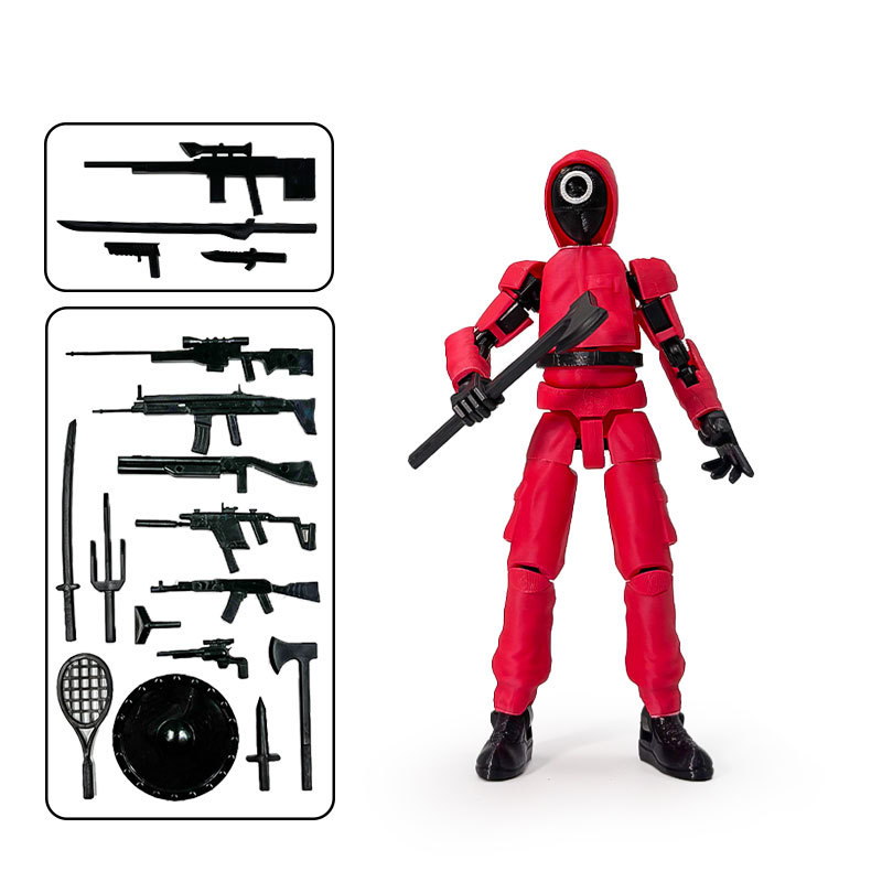 Movie - themed Peripherals: Authentic Articulated Little Red Figures
