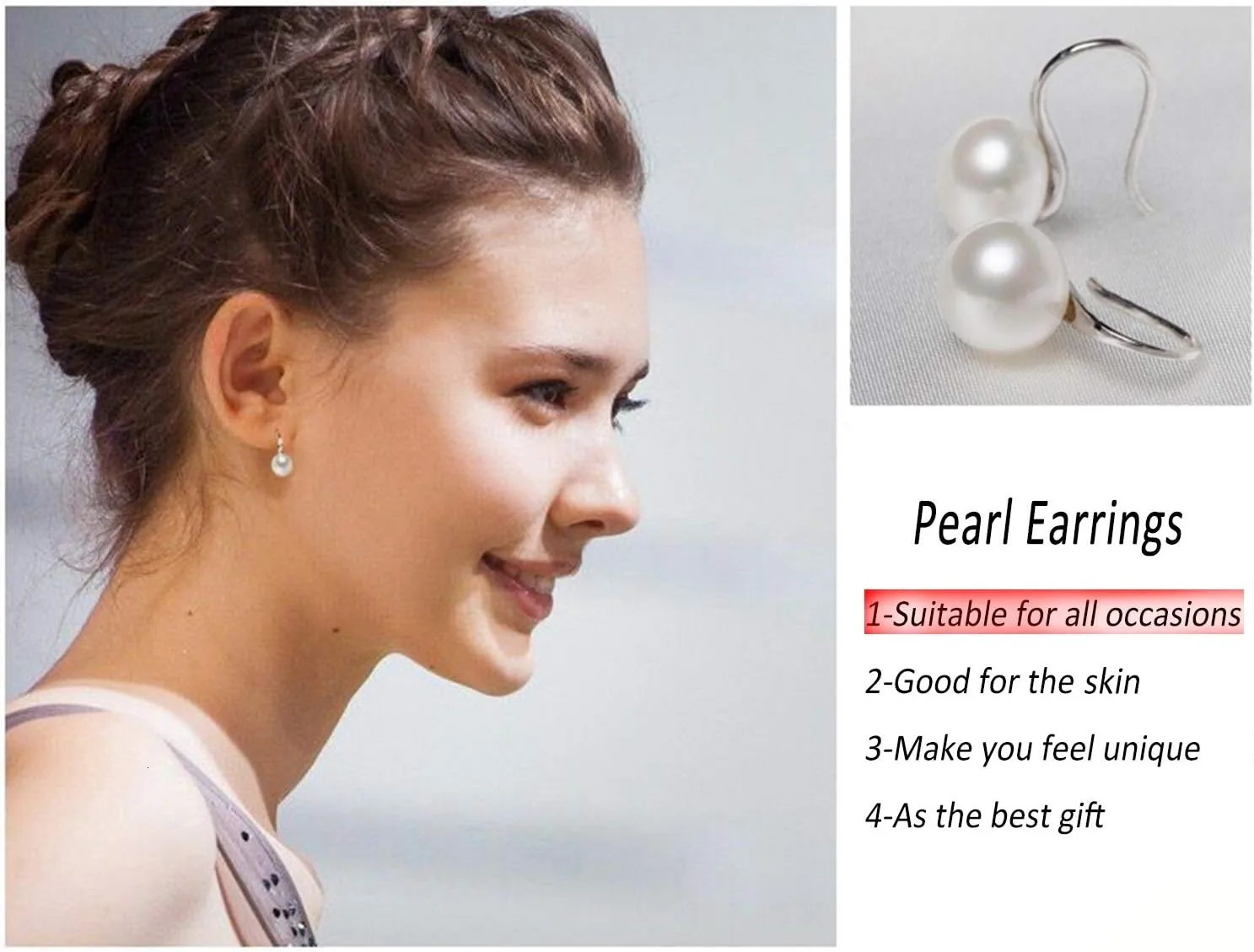Silver Plated Gold Plated Hoop Handpicked AA Quality White Freshwater Cultured Pearl Dangle Drop Earrings Jewelry for Women 250805