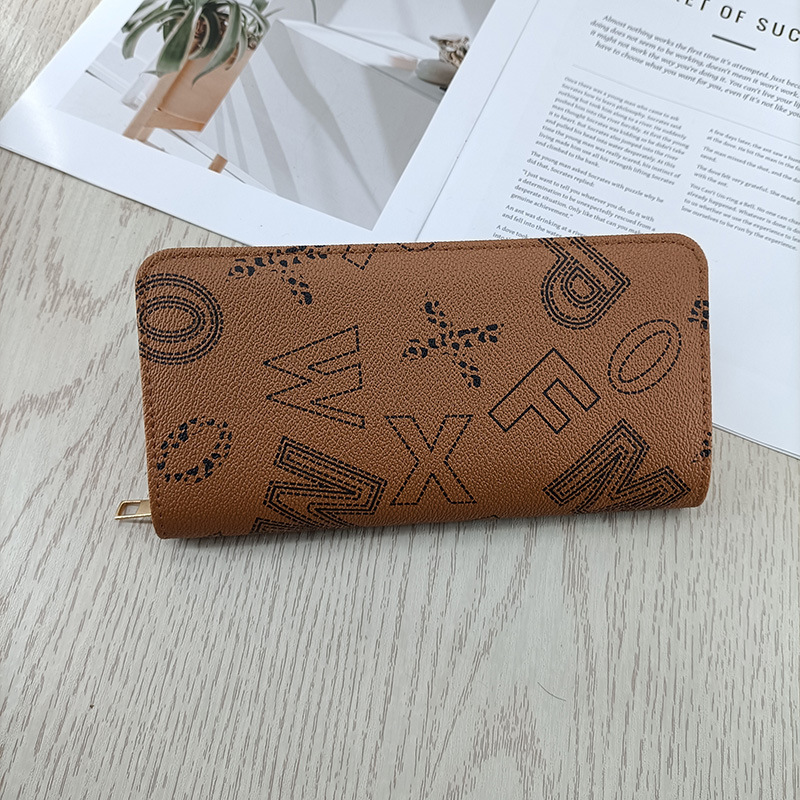 Designer Long Women's Wallet High-end And Fashionable Printed Light Luxury Multi-functional European And American Style Women's Handbag