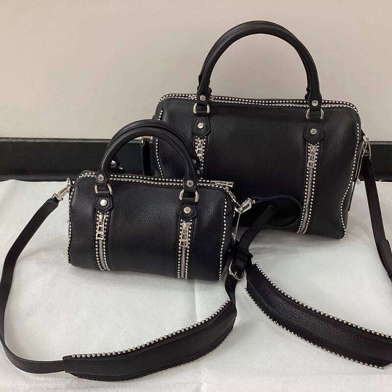 Handbags for Women Women Shoulder Design Fashion Ladies Crossbody Black PU Vintage Chain Envelope Bag