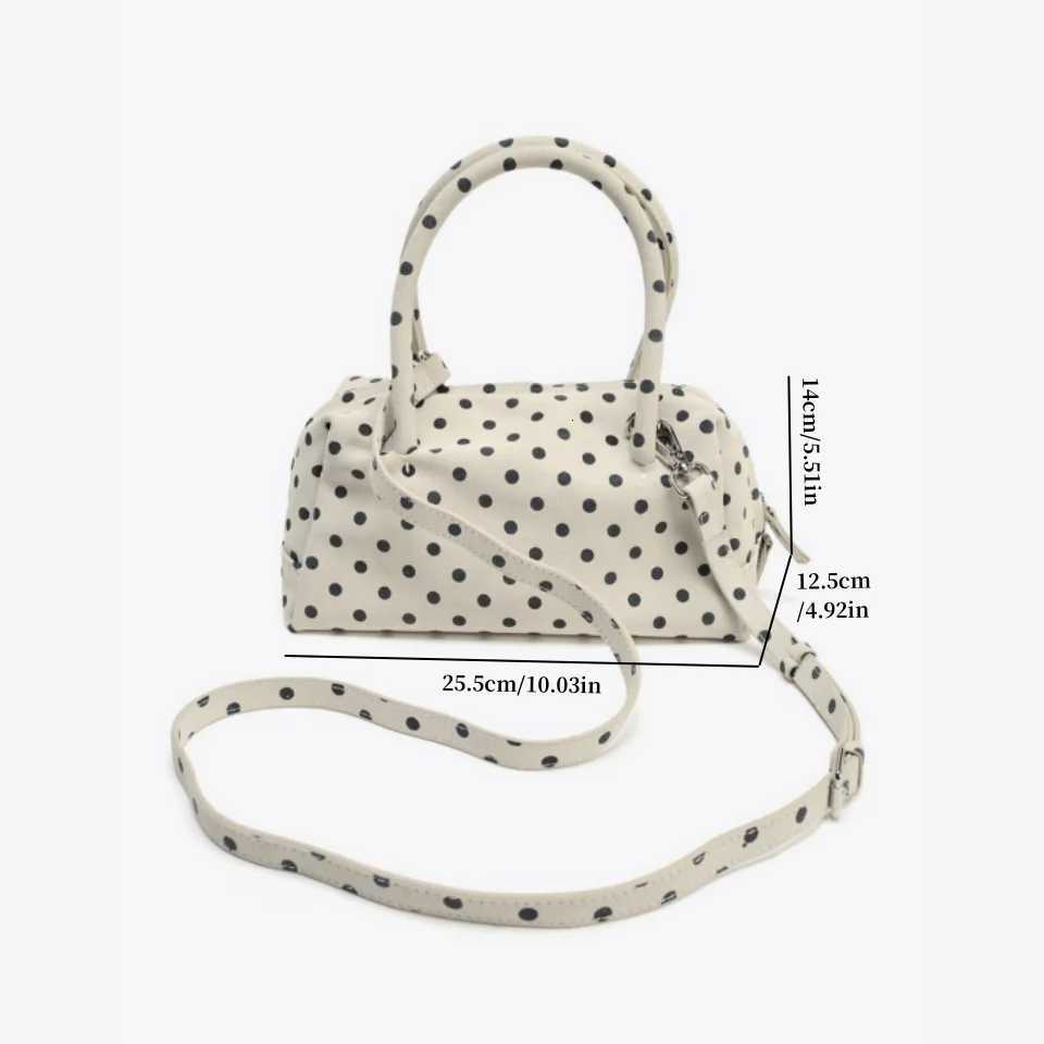 2024 WOMENS POLKA DOT PRINTED BOWLING BAG Womens FAshionable Crossbody Bag Ladies Design Polka Dot Pattern Handbags Z250807