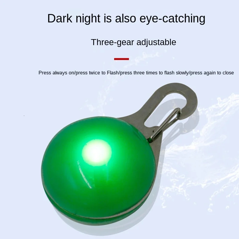 Led Dog Collar Drop Replaced Ornament Tag Luminus Anti Lost Night Light Pet Safty Pendant Cat Christmas Clothing Accessories 250805