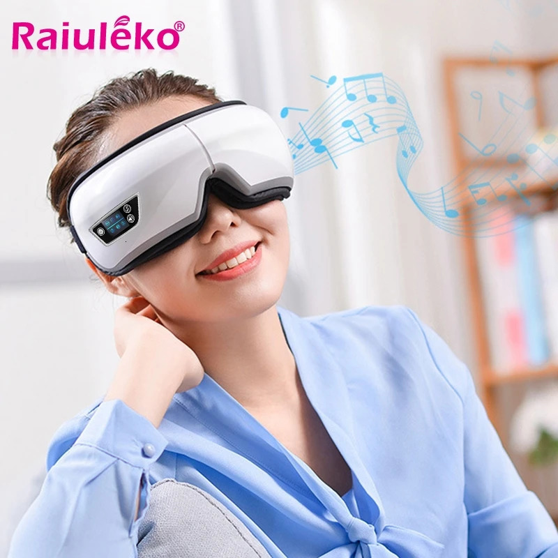 6D Smart Eye Massager Vibration Airbag Compress Eye Care Instrument Bluetooth Music Eye Massage Glasses Eye Relax Fatigue 250729