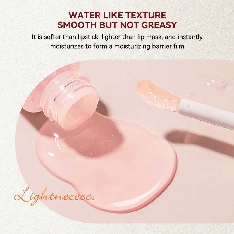 Peach Milk Honey Lip Oil Relieves Dry Moisturizing Lip Gloss Fades Lip Lines Water Light Lips Big Brush Head CuteXJ250807