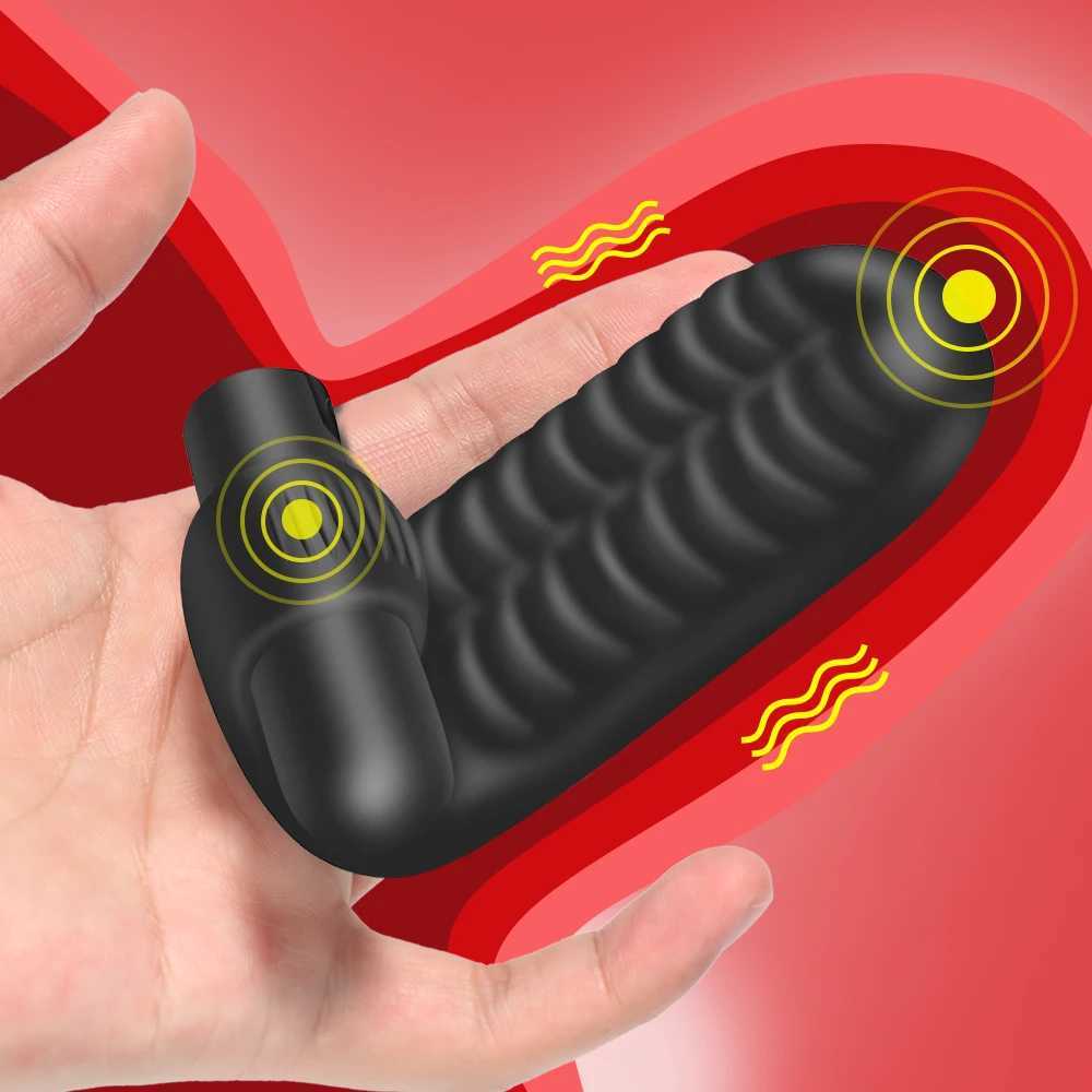 inger Sleeve Vibrator G Spot Orgasm Massage Clit Stimulator Female Masturbator Vibrator Lesbian Sex Toys For Women Adult Product W250807