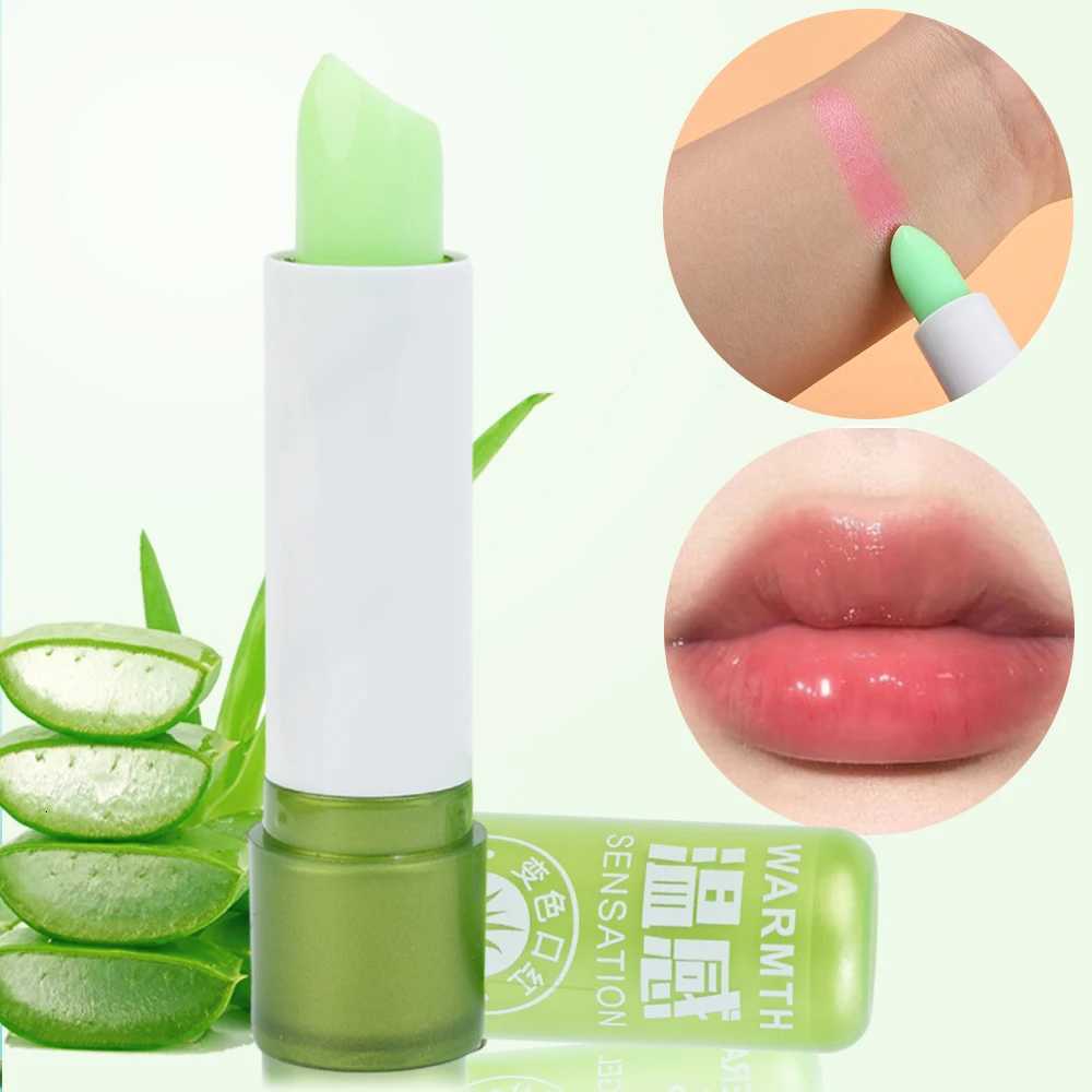 1PC Moisture Lip Balm Long-Lasting Natural Aloe Vera Lipstick Color Mood Changing Long Lasting Moisturizing Lipstick Lips MakeupXJ250807
