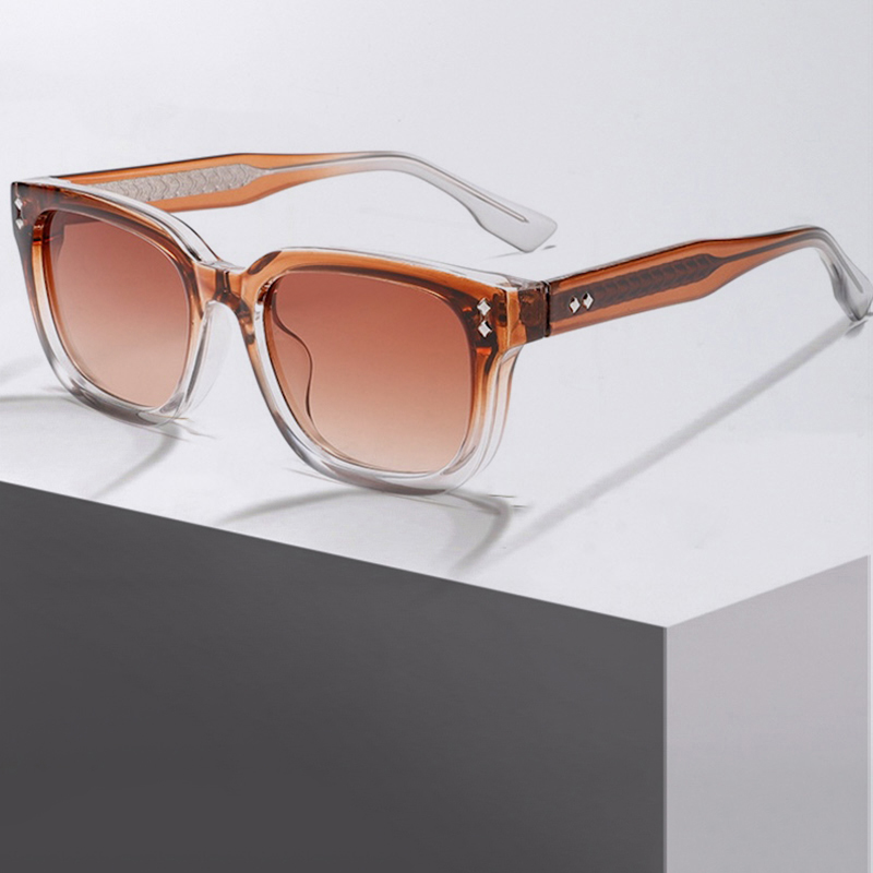 Vintage Steampunk Sunglasses Men Square Thick Glasses Clear Women Retro Goggles Gothic Y2K Futuristic Cool INS Niche High-end Sturdy Metal inlay CC13 