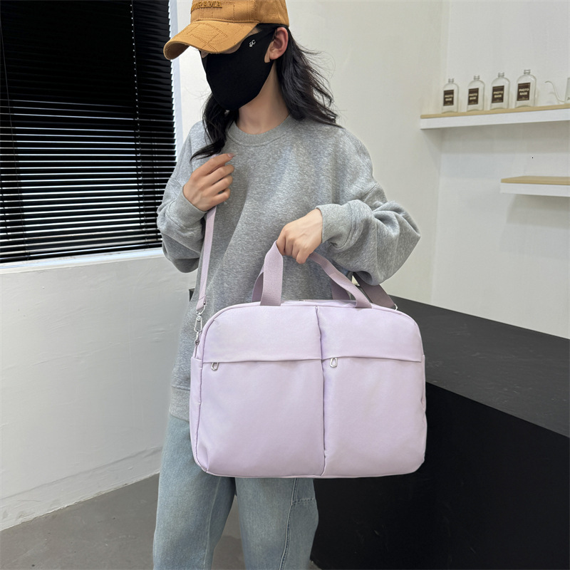 New Minimalist Solid Color Crossbody Large Capacity Strap Shoulder Multifunctional Sports Fiess Yoga Bag