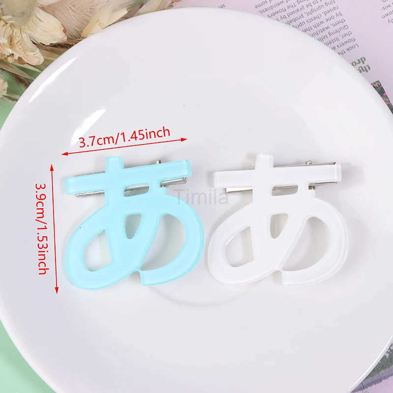 Japanese Script A Hairpin Harajuku Steampunk Handmade Subcultural Hair Accessories Cute Watercolor Sweet Girls Back Hair Clips U250807