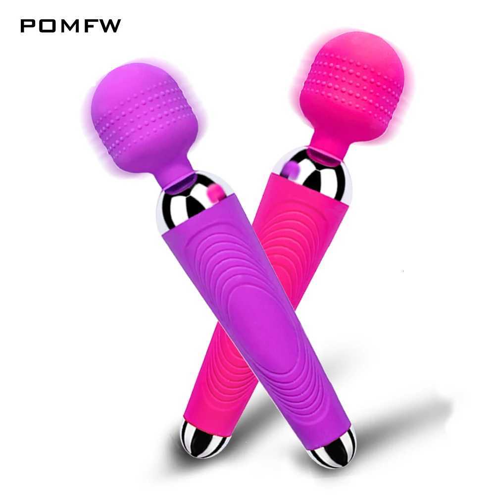 Powerful Dildo Vibrator AV Magic Wand G-Spot Massager Sex Toys For Women Couples Clitoris Stimulate Goods for Adults USB Charge W250807