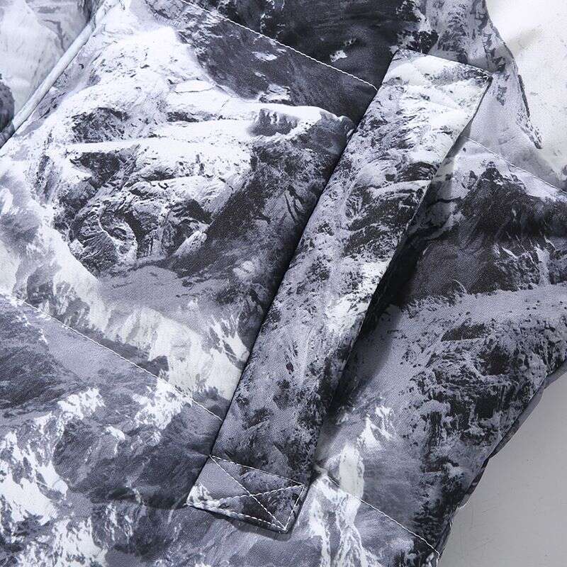 Men's Clothing cwinter new Silk cotton men's short hooded fashion trend couple thickening youth jacket